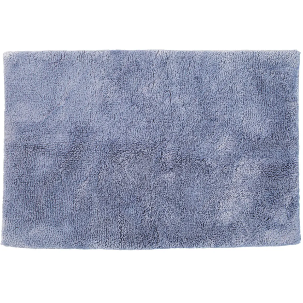 Maya Denim Blue Cotton Bamboo Bath Mat