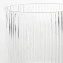 Mila Ribbed Clear Highball Glass Set of 4