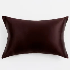 Mocha Brown Mulberry Silk Plain Pillowcase