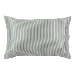 Mulberry Silk Green Striped Pillowcase