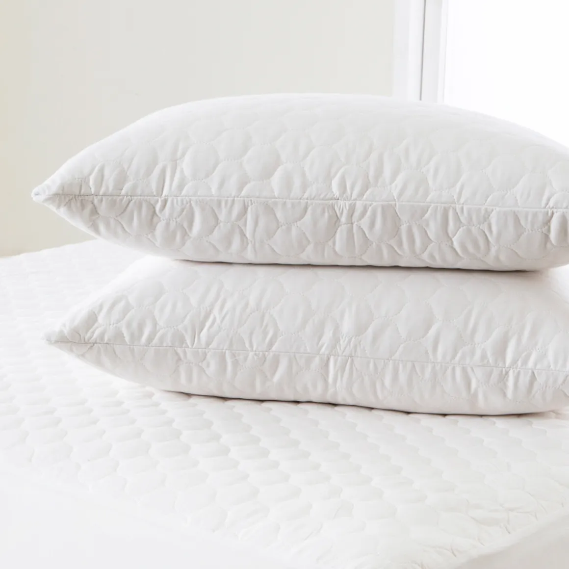 Natural Cotton King Pillow Protector