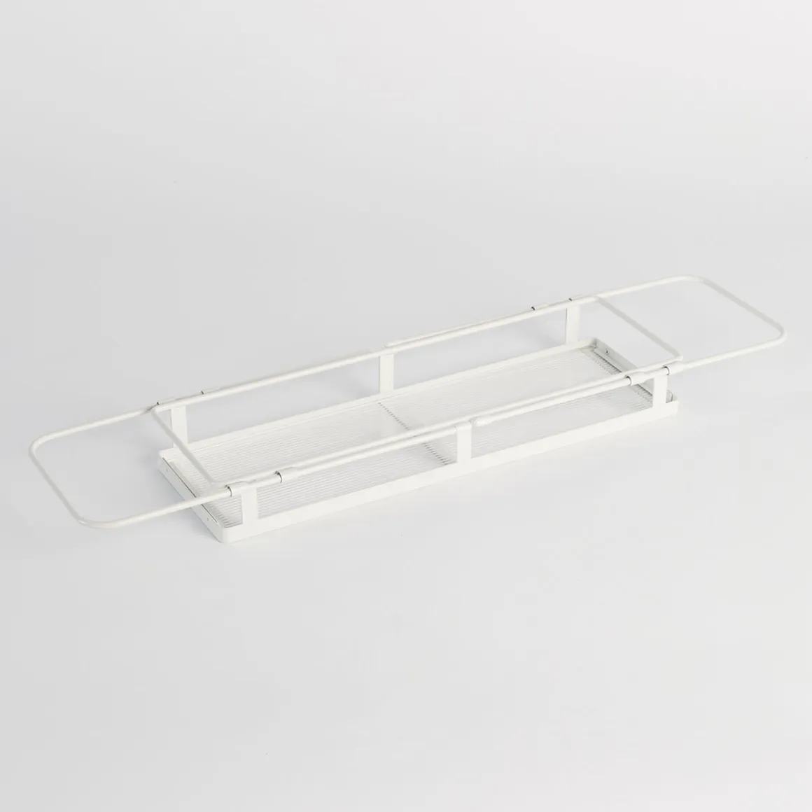 Noah Extendable White Bath Caddy