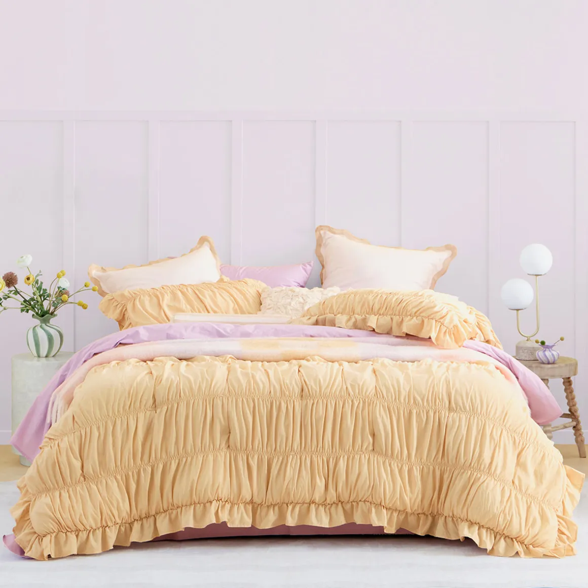 Odette Ruffle Comforter Set