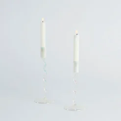 Opaline Candle Holder Set of 2