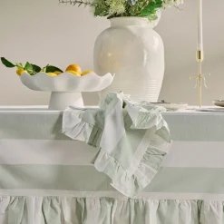 Piper Stripe Ruffle Napkin 4 Pack