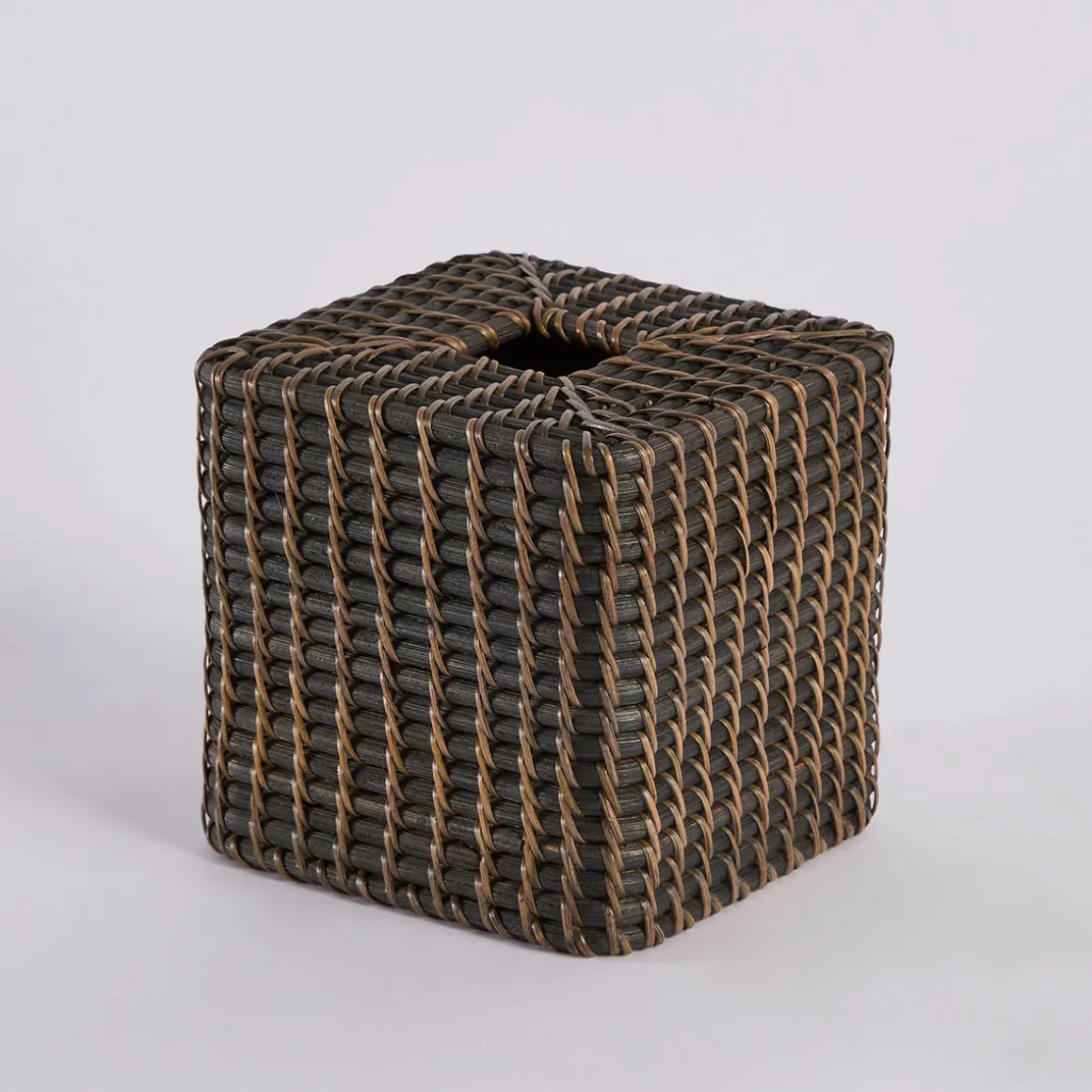 Rattan Black Wash Tissue Box Cover Range
