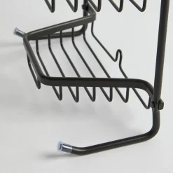 Rowan Black Over the Door Shower Caddy