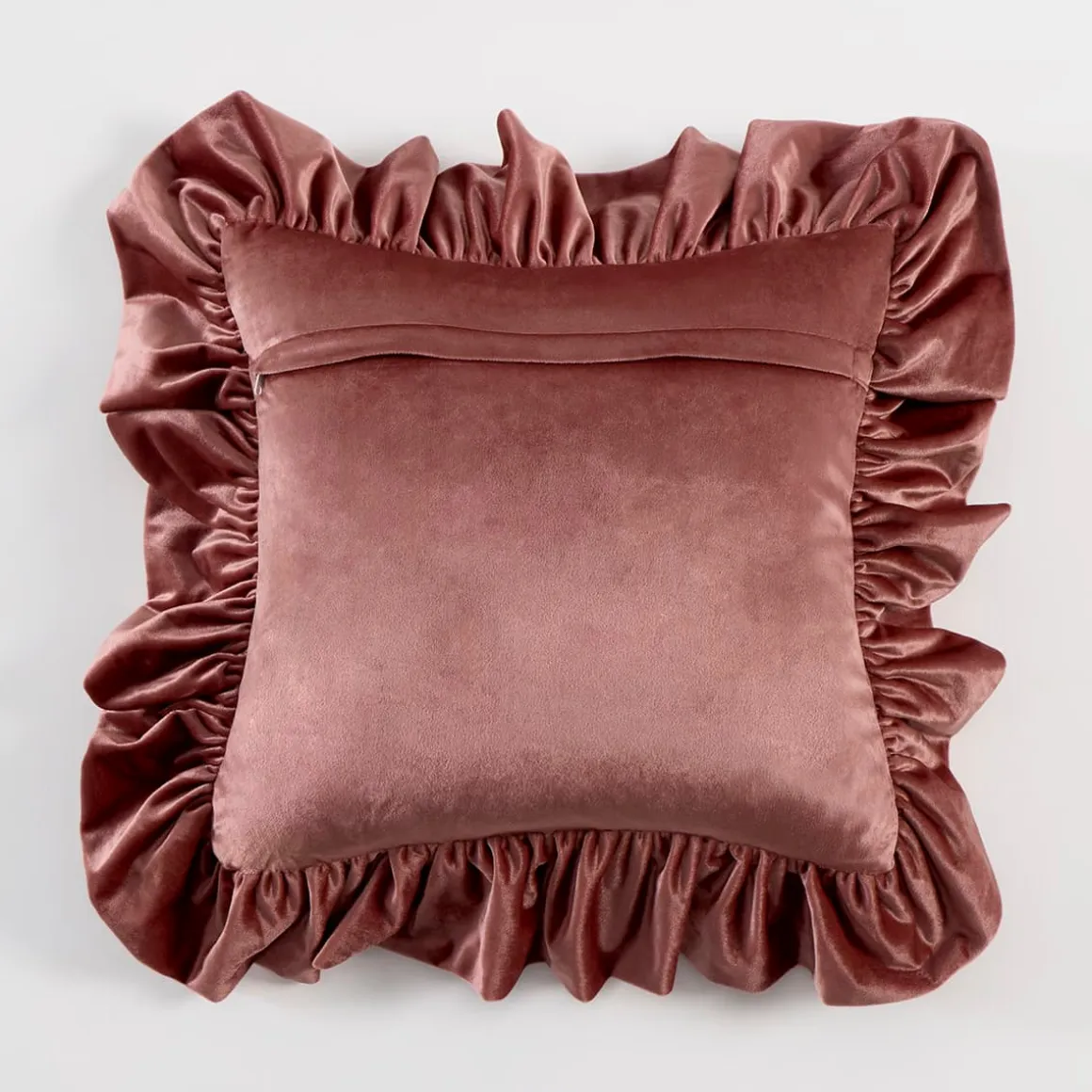 Sabrina Velvet Ruffle Cushion