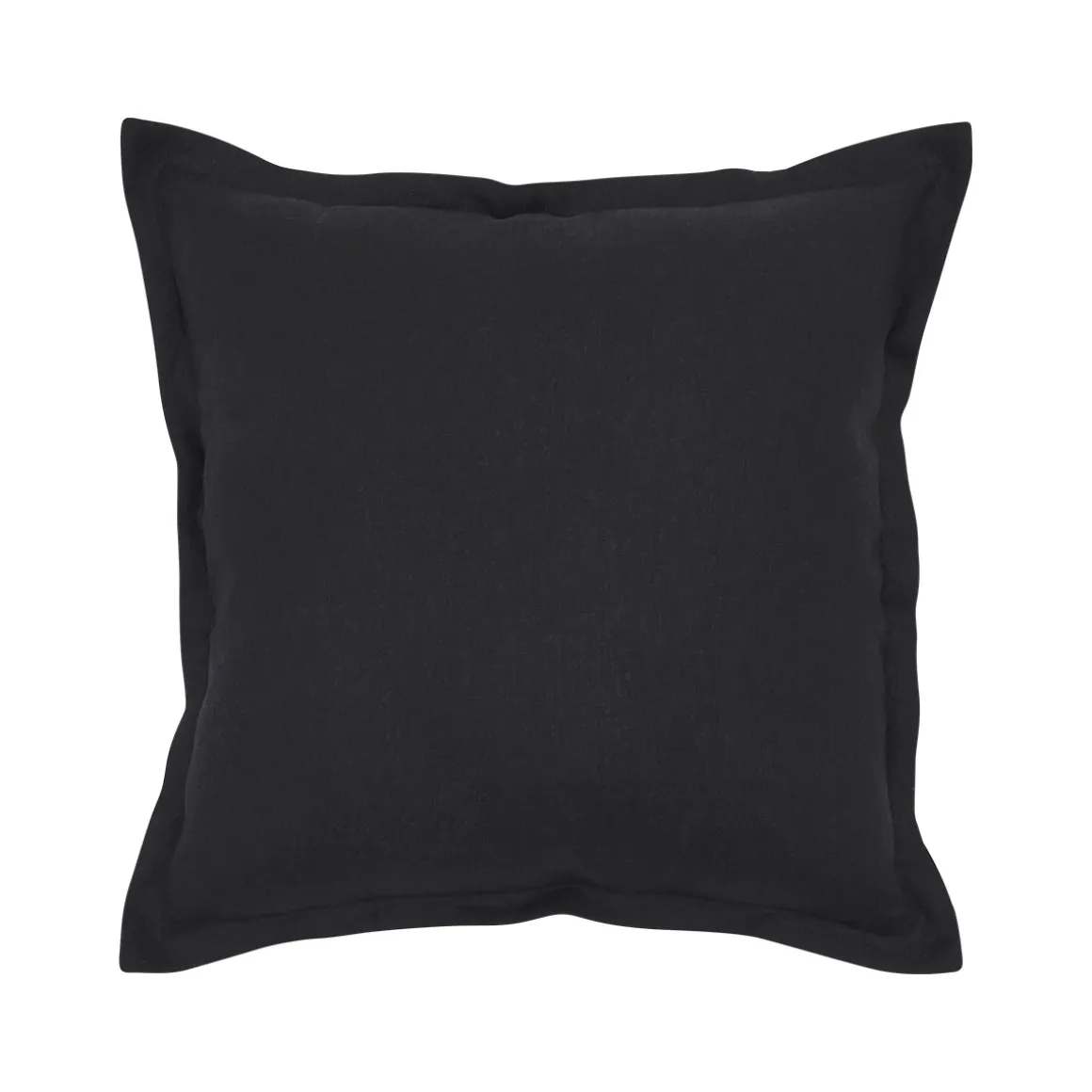 Sahara Linen Feather Black Cushion
