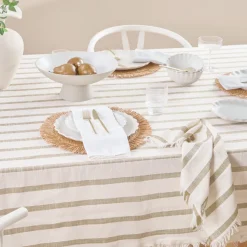 Sawyer Stripe Table Cloth