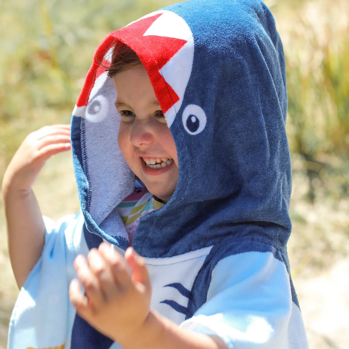 Sea Adventures Shark Hooded Beach Towel