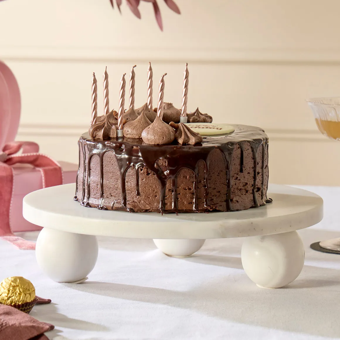 Solando Marble Cake Plate