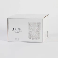 Soleil Glass Tumbler Glass Set of 4