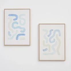 Tide Lines Framed Canvas Wall Art