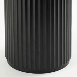 Tully Black Fluted Side Table