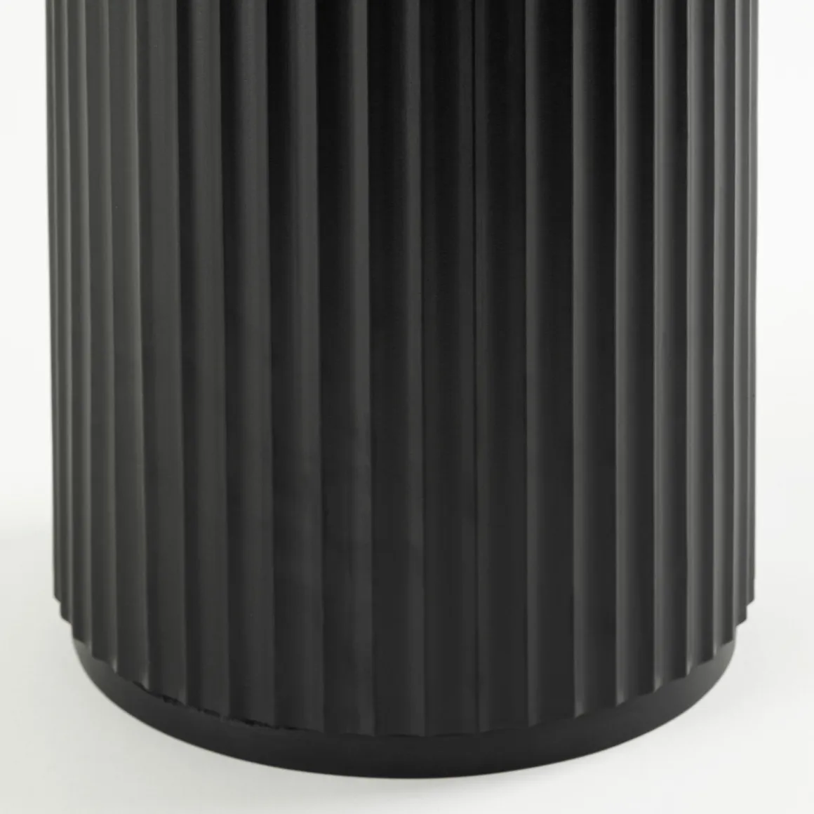 Tully Black Fluted Side Table