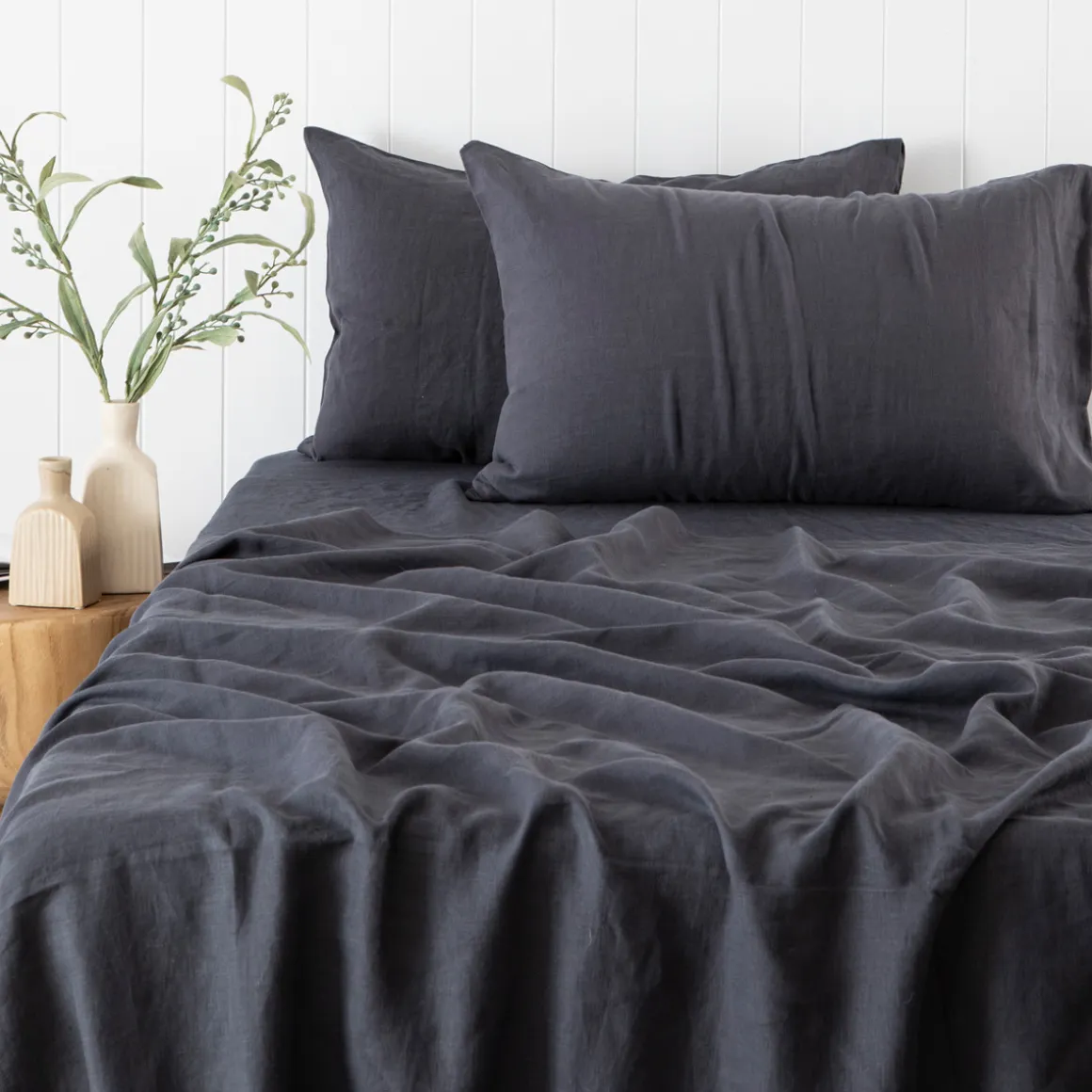 Washed Linen Fitted Sheet