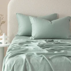 Washed Linen Flat Sheet