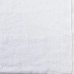 Washed Linen White Sheer Curtain Set of 2