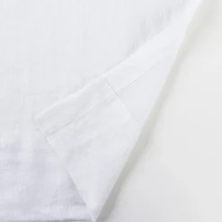 Washed Linen White Sheer Curtain Set of 2