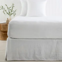 Washed Linen White Valance