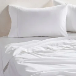 White Cotton Flannelette Sheet Set