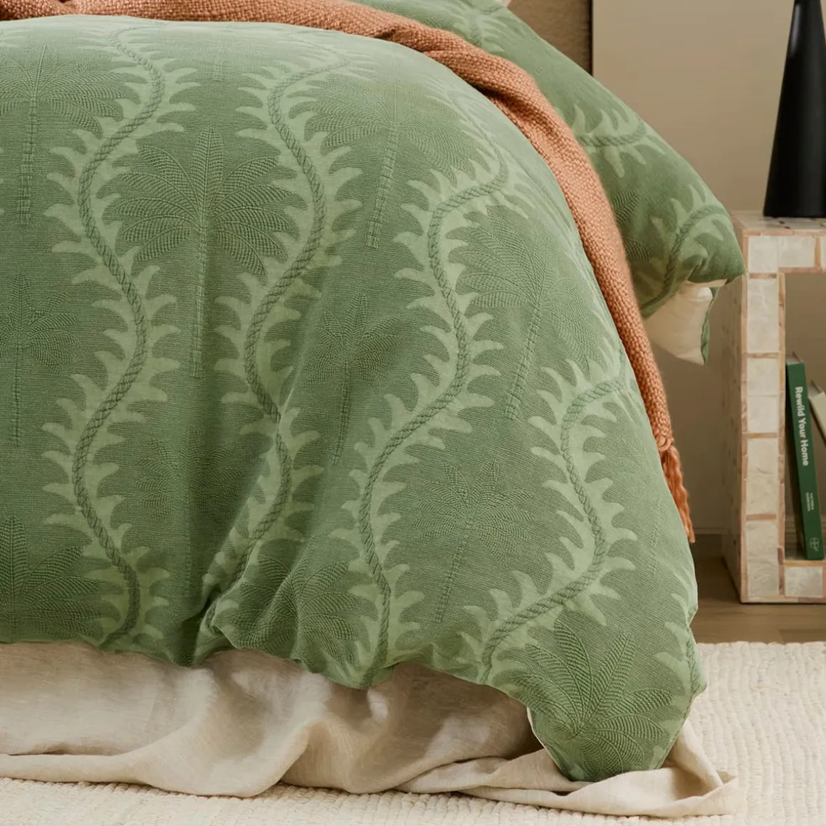 Zenda Palm Quilt Cover Set